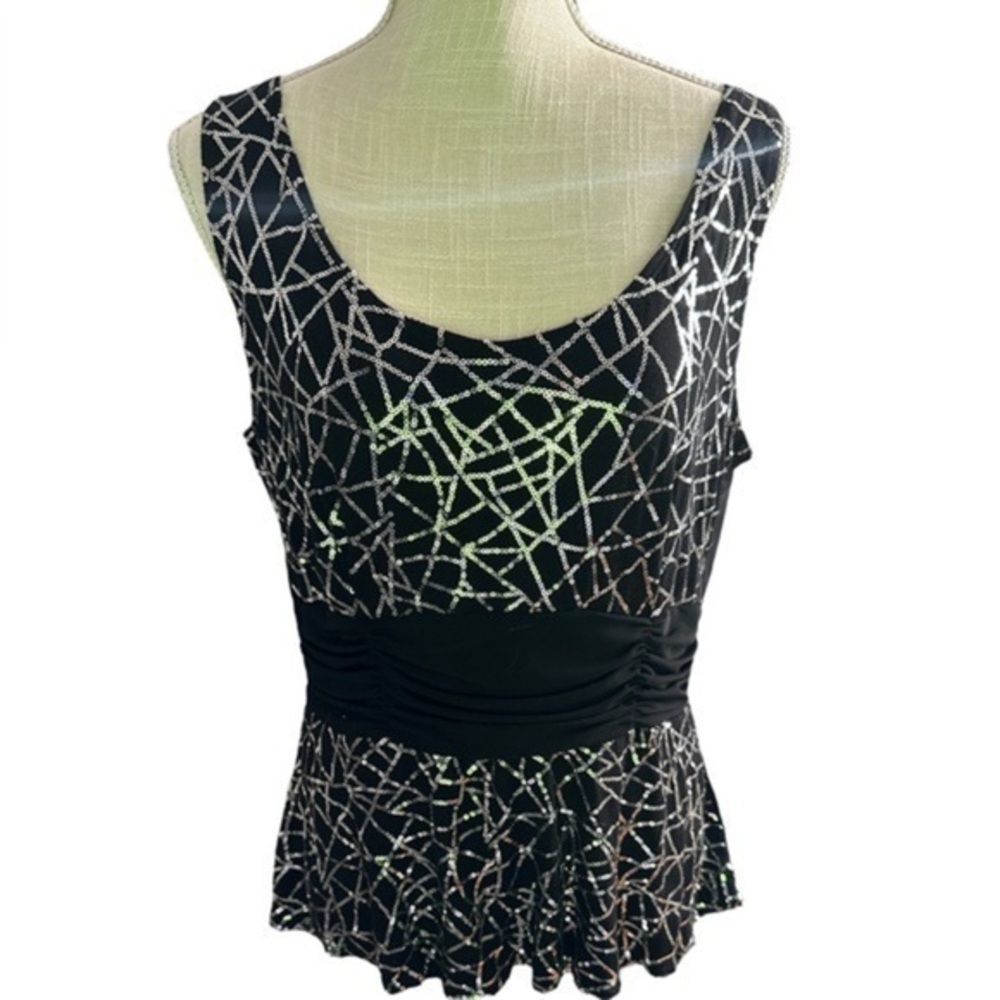 Perceptions sequin sleeveless top. Size 12